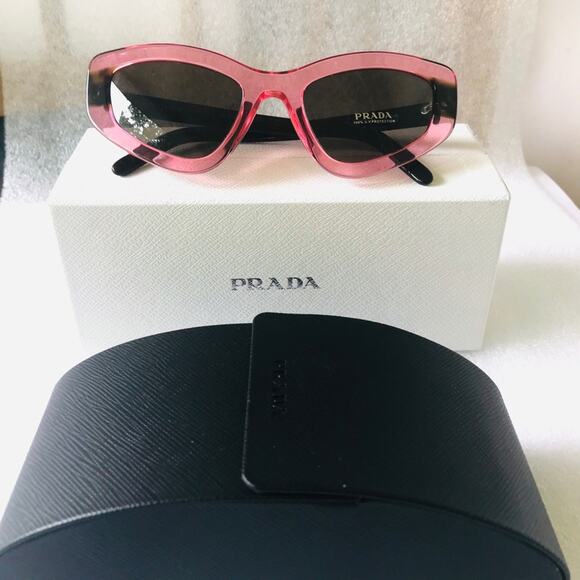 Prada Designer Cat Eye Sunglasses – Pink Havana Frames - Picture 10 of 11